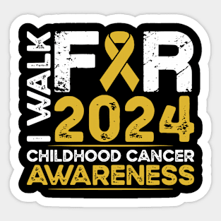 Childhood Cancer Awareness Walk 2024 Sticker